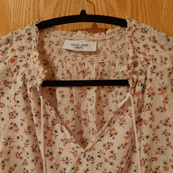 Carly Jeans Long Sleeve Top with Tassels Size Large - Picture 13 of 16